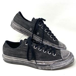 Converse Chuck 70 OX Shoes Low Top Black Men Canvas Skate Sneakers Size 160475C